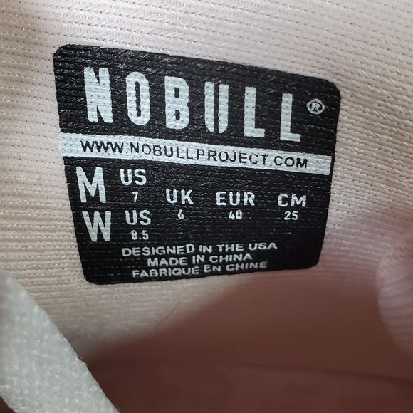 NO BULL High Top Canvas Pink Sneakers Trainer Womens size 8.5 M/7 EUC Athletic - Picture 7 of 7